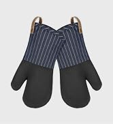 Cuisinart Heritage Kitchen Oven Mitts – Heat-Resistant Mitts for Oven with Non-Slip Neoprene Palm...