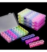 Krijuess 112 Slots 4 Pack 28 Grids Diamond Painting Storage, Diamond Art Storage, Diamond Art Ato...