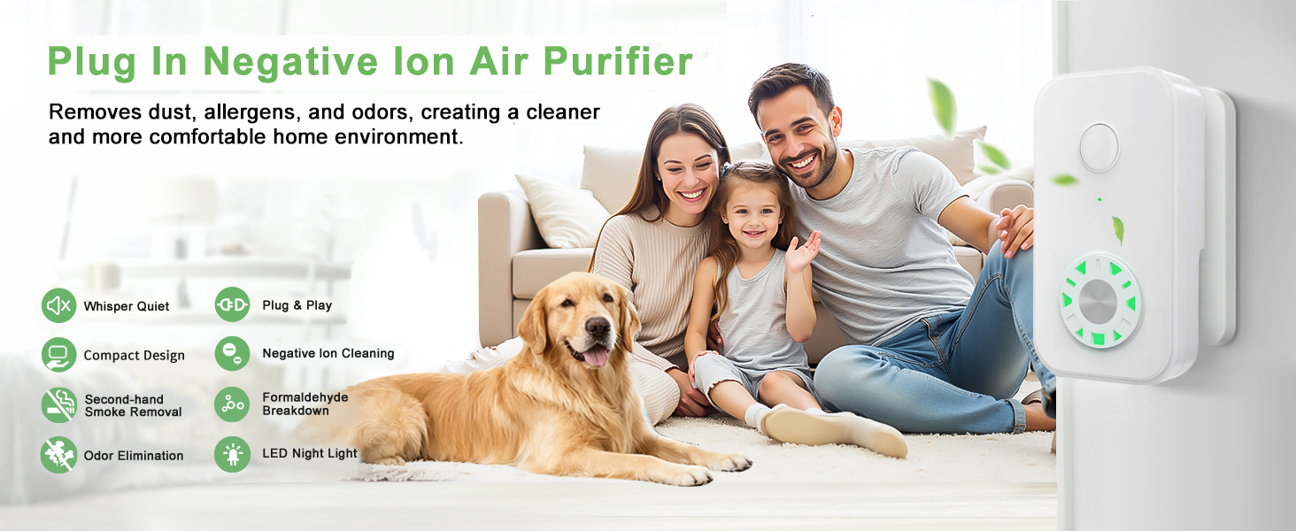 Plug In Ionizer Air Purifier