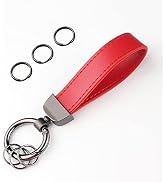 Turcee Leather Car Keychain, Creative Personality Leather Key Fob, Universal Key Fob Keychain for...