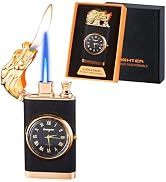 Torch Lighter, Frosted Magic Dual Flame Dragon Lighter with Fashion Design,Creative Adjustable Fl...