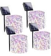 Solar String Lights Outdoor, 4 Pack 288FT 800 LED Solar Twinkle Lights for Outside Waterproof Cop...