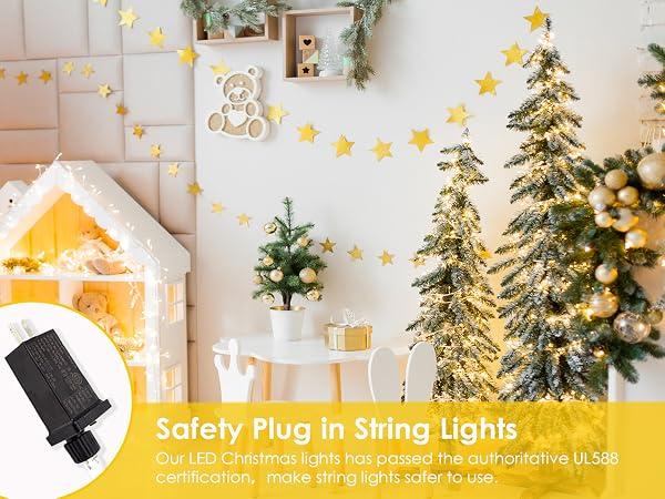 Safety Plug in String Lights
