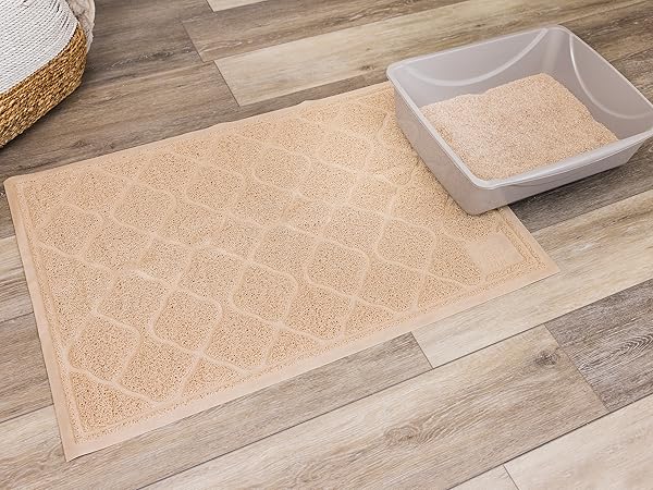 Beige Litter Trapping Mat