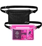 AiRunTech Waterproof Pouch with Waist Strap (2 Pack) | Beach Accessories Best Way to Keep Your Ph...