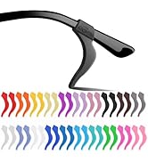 MOLDERP Glasses Ear Grips, 20 Pairs Glasses Anti-Slip, Comfortable Silicone Elastic Eyeglasses Te...