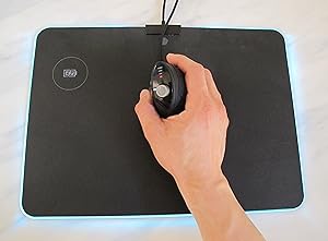 mojo vertical silent gaming mouse with directional joystick for gamers