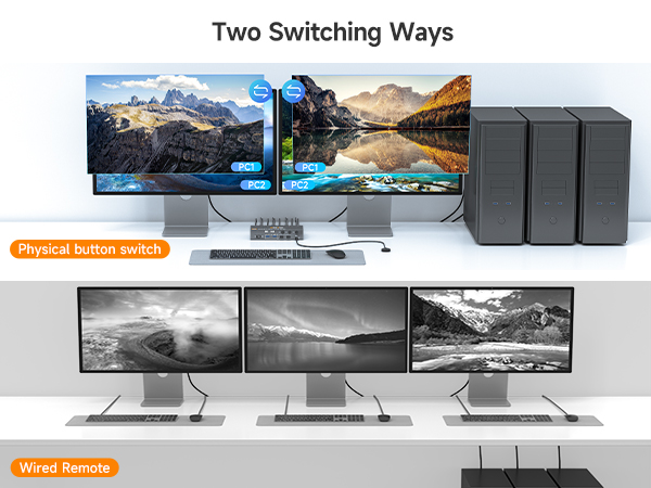 kvm switch dual monitor displayport/hdmi kvm switch hdmi displayport