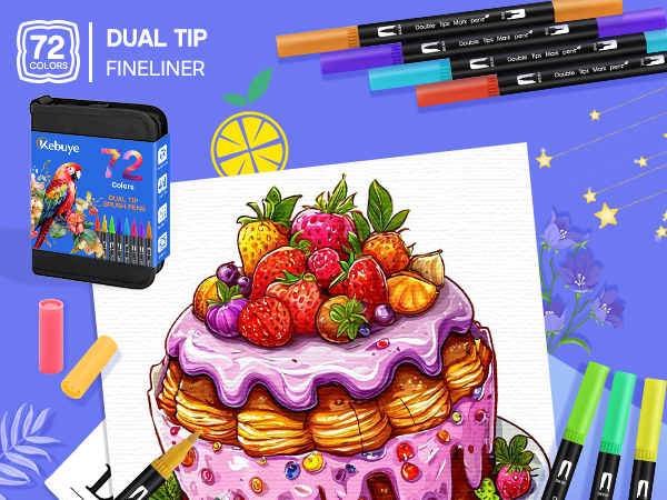 brush tip markers