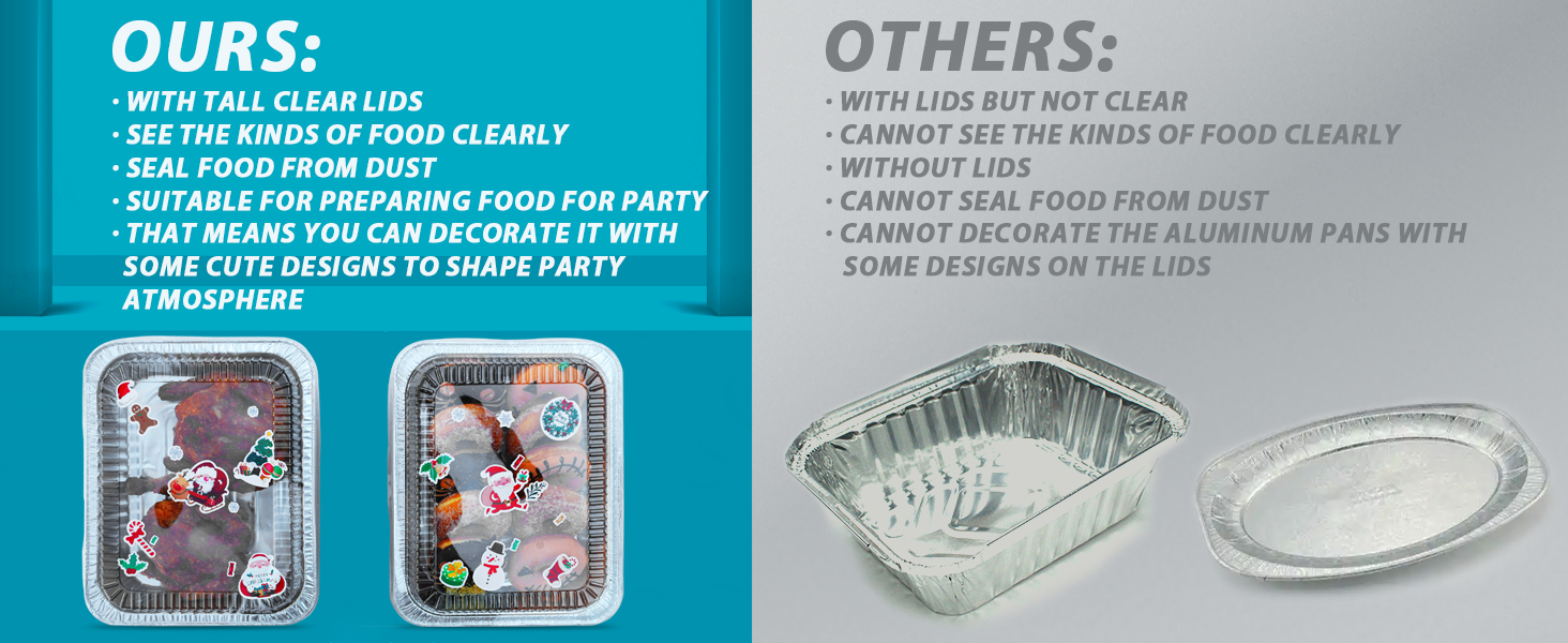 aluminum pans with lids