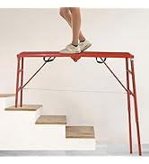 LEADALLWAY Scaffolding Platform 70(L) x15(W) x33(H) 770 Lbs Capacity Folding Adjustable Portable ...