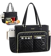 LOVEVOOK Work Bag with Lunch Compartment, 15.6-Inch Teacher Tote for Women | 3 in 1 Insulated Lun...