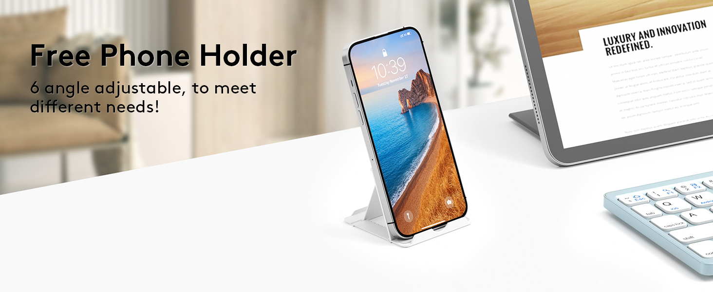Free phone holder
