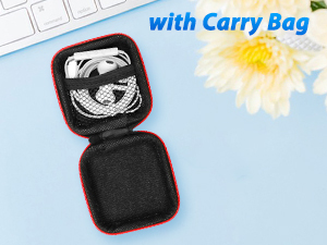 wired earbuds with case