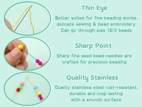 Beading Needles Straight Beading Needles for Jewelry Making