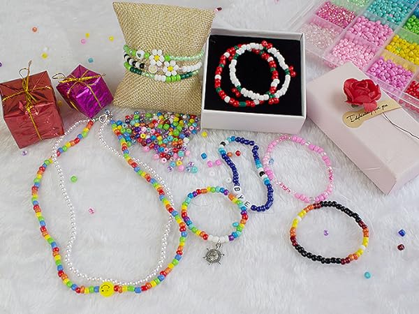 Glass Seed Beads Friendship Bracelets Making Kits
