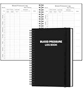 Blood Pressure Log Book - Record & Monitor Your Daily Blood Pressure, Heart Rate Readings at Home...
