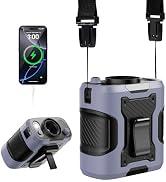 KIMMOO 5 in 1 Portable Turbo Waist Clip Fan, 100 Speeds, Powerful 13500RPM, 24H Cooling, LED Disp...