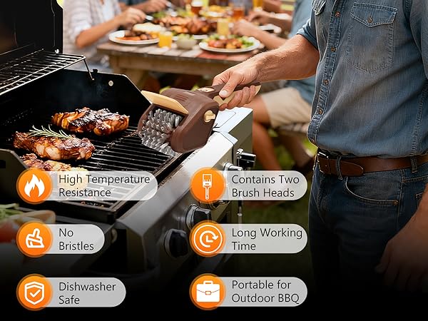 grill brush for outdoor grill