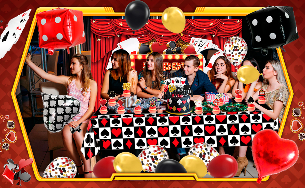 casino themed party decorations