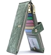 GAEKEAO Womens Wallet Slim Bifold RFID Blocking Floral Vegan Leather Ladies Multi Card Holder Wal...