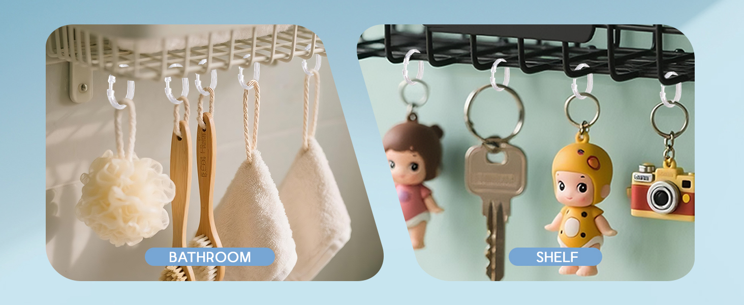shower curtain hooks