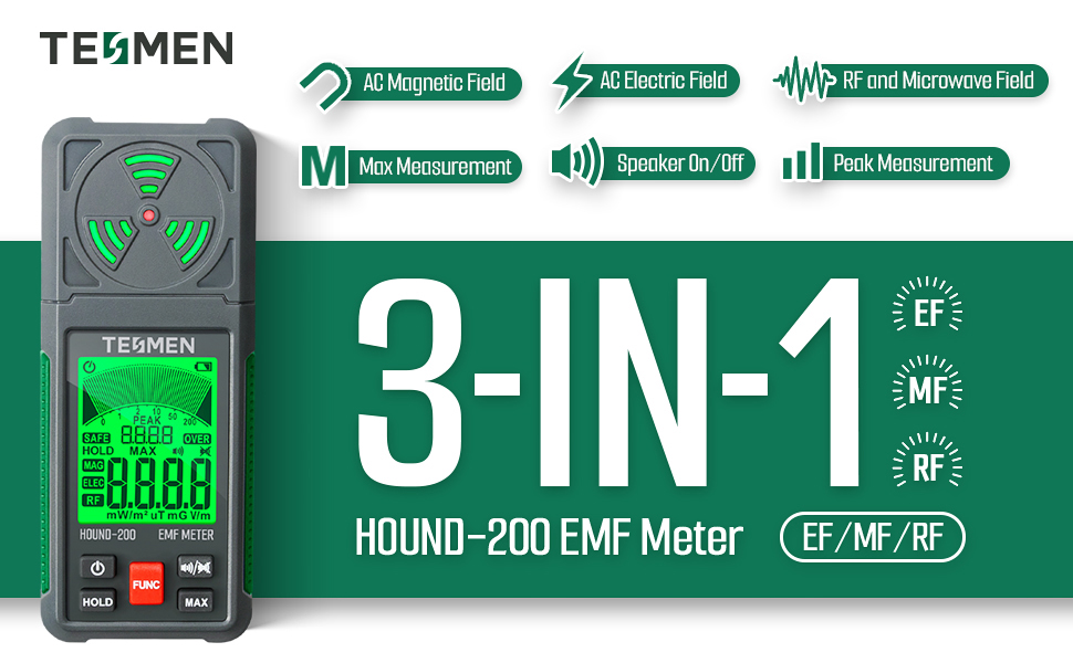 EMF meter EMF detector ghost hunting emf radiation meter