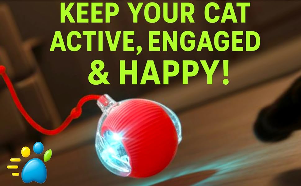2025 New Interactive Dog Cat Toys Balls,Interactive Rolling Ball Cat Toy, 360° Smart Automatic