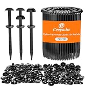 Coopache Nylon Universal Cable Tie Buckle for Car Heavy Duty, Upgraded Automotive Zipper Clips, S...