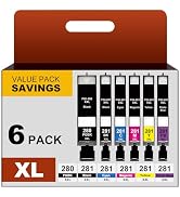 NEXTPAGE Tr8620a Ink Cartridges Replacement for Canon PGI-280XXL CLI-281XXL 280 XXL 281 XXL for P...