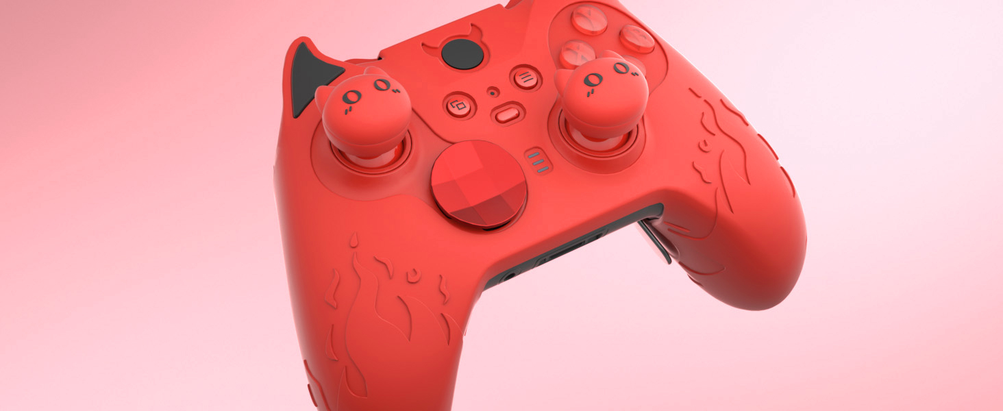 PlayVital Cute Demon Silicone Cover for Xbox Series X/S Controller,