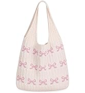 Sightor Crochet Tote Bag, Mesh Beach Bag Knit Summer Hobo Bag Vacation Boho Tote Bag for Women