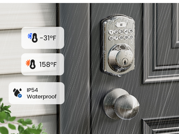 door locks for front door protects against water and dust