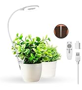 Full Spectrum Grow Lights for Indoor Plants, Clip-on LED Plant Lights for Indoor Growing with Aut...