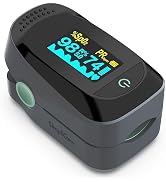SimpliCare Pro Fingertip Pulse Oximeter - SpO2, Pulse Rate & Perfusion Index (PI), OLED Display w...