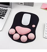 Cute Cat Paw Mouse Pad, Precision Mutispandex Surface, Soft Silicone Filling, Non-Slip PU Base, 2...