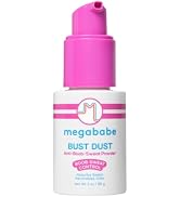 Megababe Sweat Absorbing Body Powder - Bust Dust, with Applicator Pump, Summer and Hot Weather Mu...