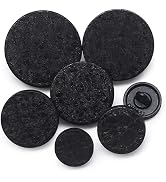 SEMINI 36 Pieces Mixed 6 Sizes Metal Button Alloy Shank Button Round Shaped Sewing Button for Wom...