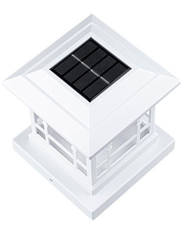 solar post cap lights