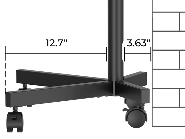 BONTEC Mobile TV Stand