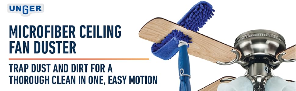 Unger Microfiber ceiling fan duster