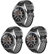 PINHEN 3 Pack 22mm Watch Straps for Men Watch 22mm Compatible with Samsung Galaxy Watch 46mm SM-R...