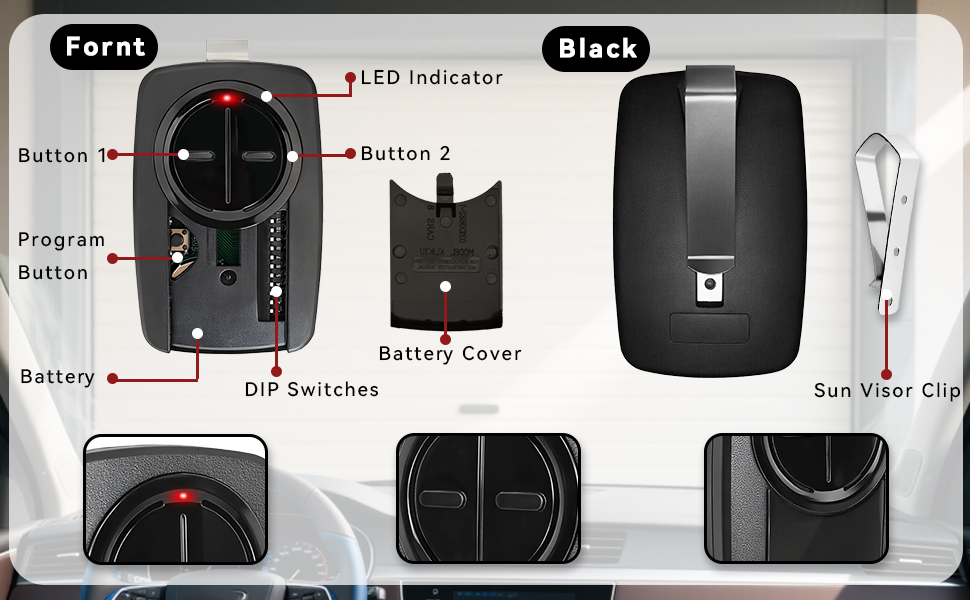 chamberlain garage door opener remote