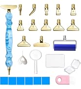 LEIYULY 25PCS Diamond Painting Pen, Diamond Painting Art Drill Bead Dot Pen Kit with 12 Threaded ...