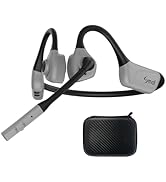 Smof Bluetooth Air Conduction Headset with Mic,Open Ear Wireless Headphones with Bluetooth 5.1/Mu...