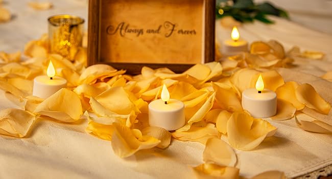 romantic candles, rechargeable tea light candles