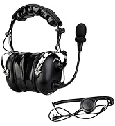 Retevis Noise Reduction Walkie Talkie Headset,Elastic Metal Bracket Racing Headset,for RT21 RT68 ...