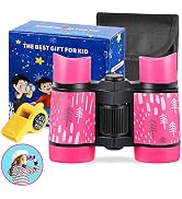 Kid Binoculars High Resolution Best Gifts for 3-12 Years Boys Girls Optics Shockproof Mini Compac...