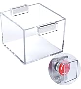 Strong Magnet Magnetic Push Button Switch Protective Cover Square 54 * 54 * 42mm Dustproof Waterp...