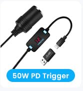 USB A to 12V Cigarette Lighter Adapter